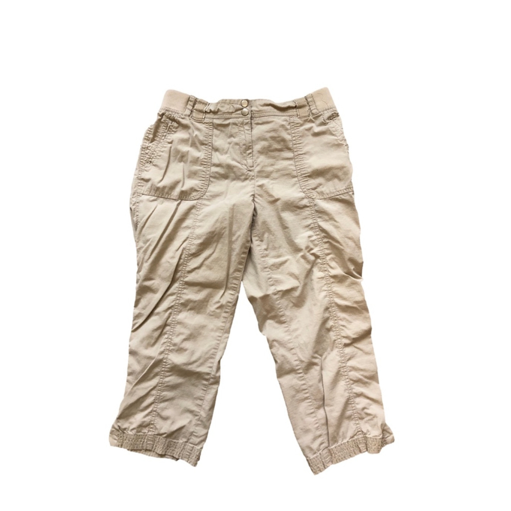 Chico's Beige Capri Pants Women's Size 8/10